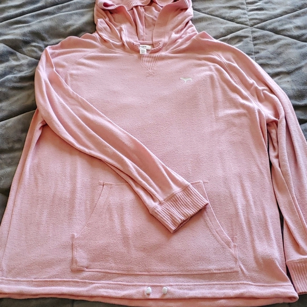 PINK overshirt size large but fits like a 2X